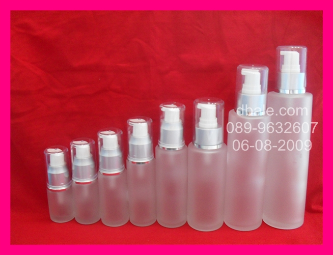 ขวดแก้วขุ่น+ปั้มเงิน/ทองด้าน 120ml
