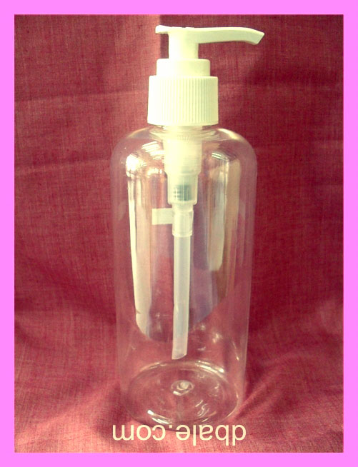 ขวดpet300ml(EE) + ปั้มดีดพลาสติกสีขาว