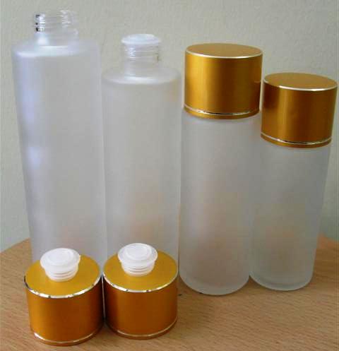 ขวดแก้ว ฝาทอง/เงินใหญ่บิดเกลียว 80 ml