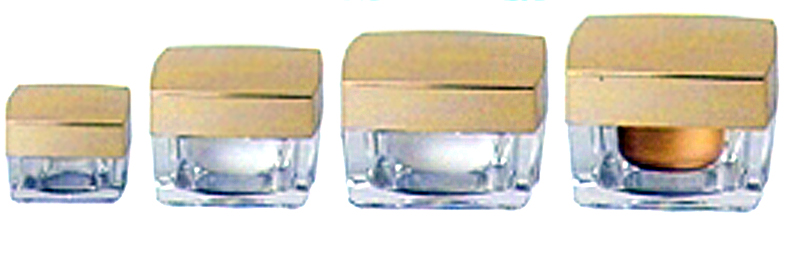 กระปุกเหลี่ยมฝาทองด้าน 5,10,20,30 g