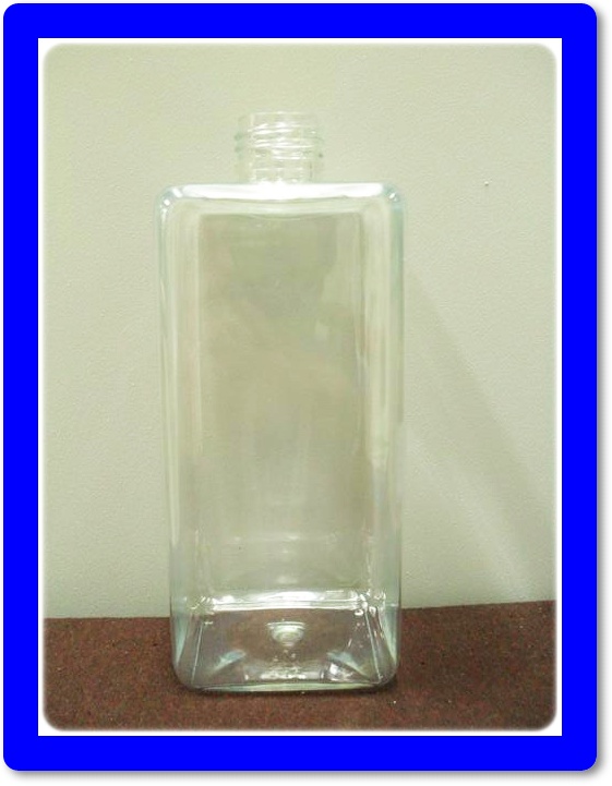ขวด pet เหลี่ยม SB 400 ml. สีใส คอ 24 มิล.