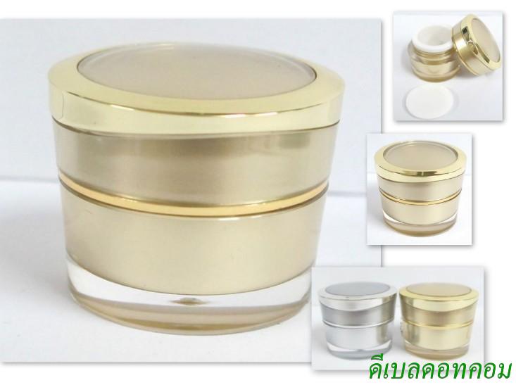กระปุกฝากลมทองขอบทองเงา 5 กรัม (สีเข้ม)