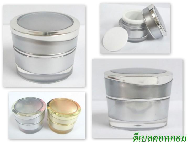 กระปุกฝากลมเงินขอบเงินเงา 5 กรัม (สีเข้ม)