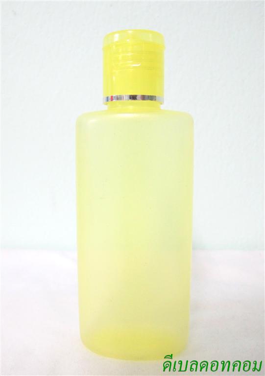 ขวด 4 ออนซ์แบน CHAMPOO สีเหลืองใสฝาขอบทอง