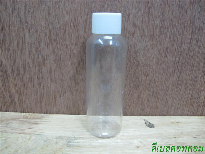 ขวดpet-003(100ml)+ฝาเกลียวพลาสติกสีขาว 24มม.