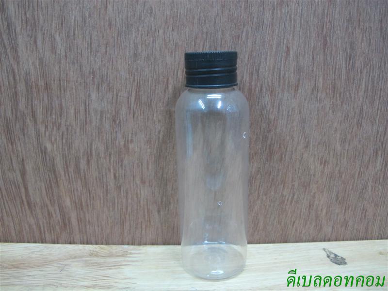 ขวดpet-003(100ml)+ฝาเกลียวพลาสติกสีดำ 24มม.