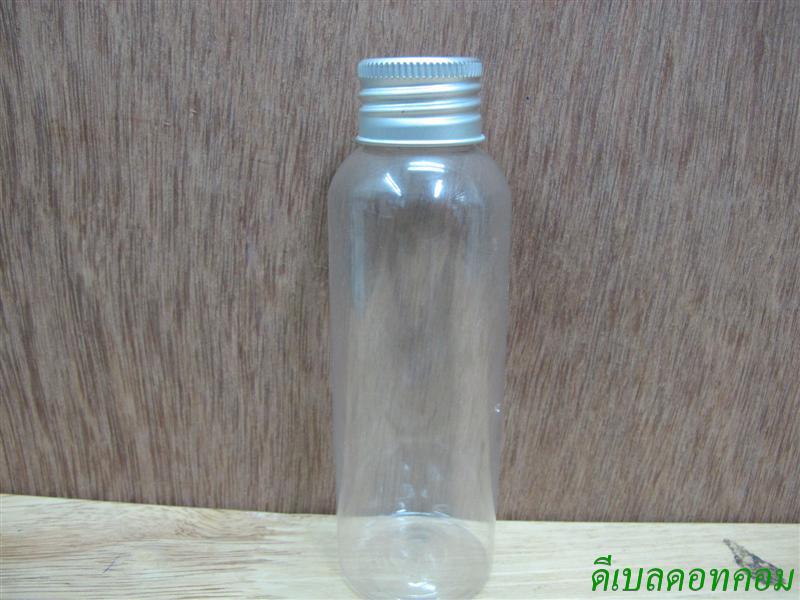ขวดpet-003(100ml)+ฝาอลูมีเนียมม้วนขอบ24มม.