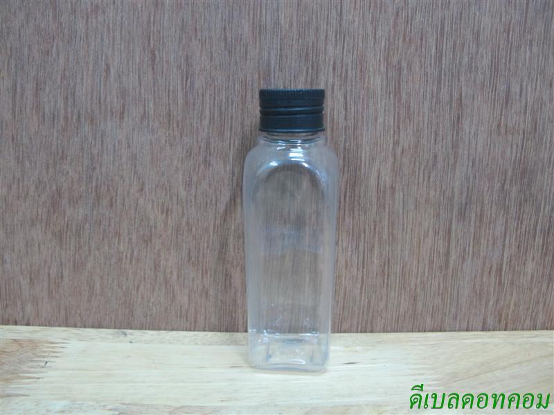 ขวดLU(100ml)+ฝาเกลียวพลาสติกสีดำ24มม.