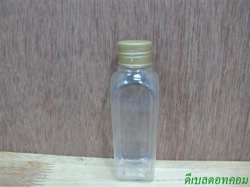 ขวดLU(100ml)+ฝาเกลียวพลาสติกสีทอง24มม.