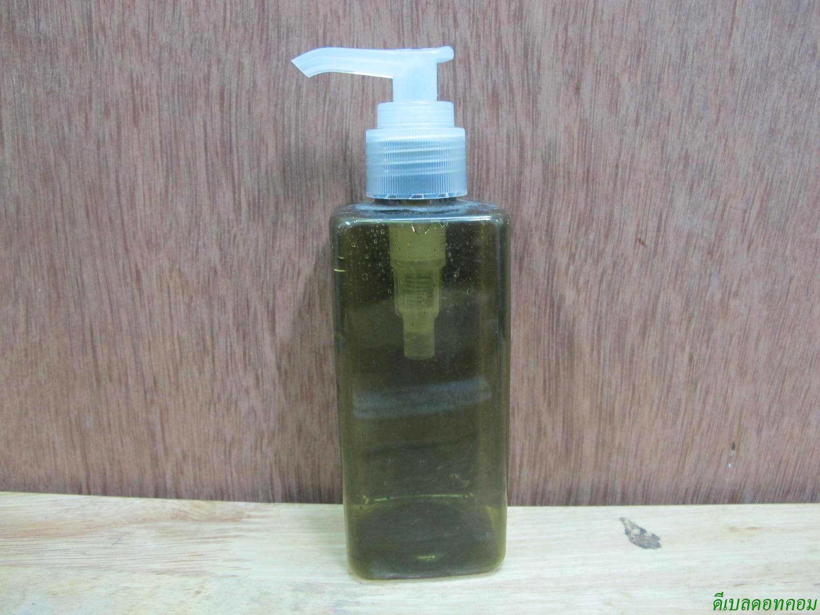 SB-180ml(สีเขียวมะกอก)+หัวปั้มดีดสีใสปากเป็ด   24มม.