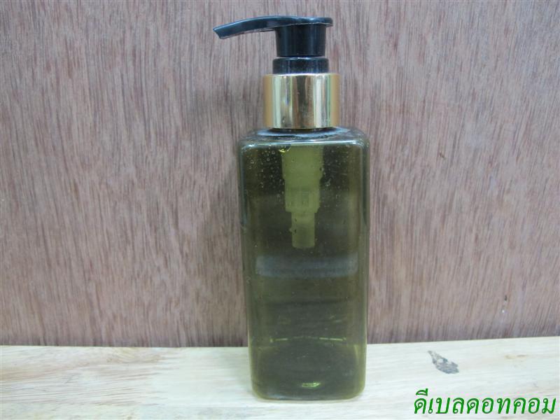 SB-180ml(สีเขียวมะกอก)+หัวปั้มดีดสีดำปากเป็ดขอบทองเงา  24มม.