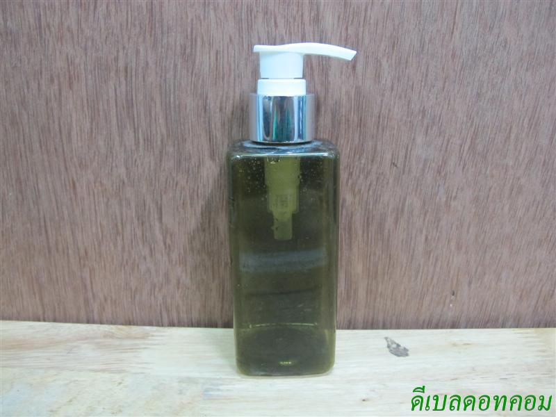 SB-180ml(สีเขียวมะกอก)+หัวปั้มดีดขาวปากเป็ดขอบเงินเงา   24มม.