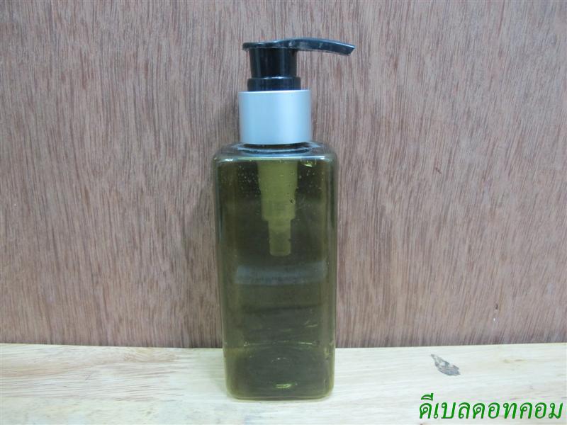 SB-180ml(สีเขียวมะกอก)+หัวปั้มดีดสีดำปากเป็ดขอบเงินด้าน    24มม.