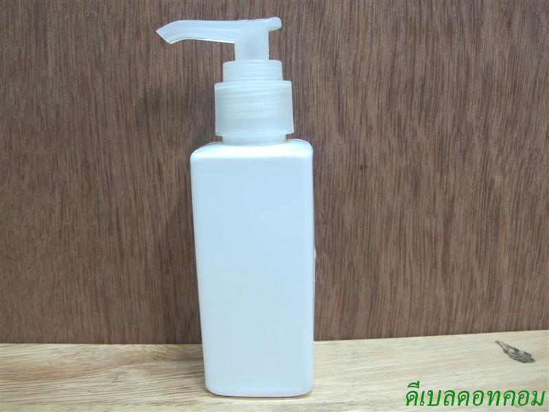SB-120ml(ขาว)+หัวปั้มดีดสีใสปากเป็ด  24มม.