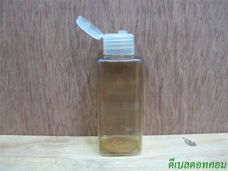 SB-120ml( สีชาทอง)+ฝาป๊อกแป๊กสีใส 24มม.