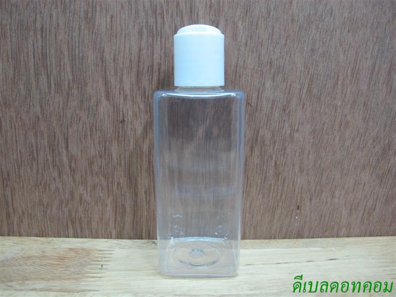 pet เหลี่ยม SB 180 ml. สีใส+ฝากดสีขาว 24มม.