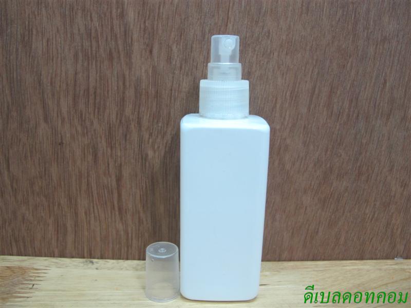pet เหลี่ยม SB 180สีขาว+สเปรย์ใสฝาครอบใส 24มม.