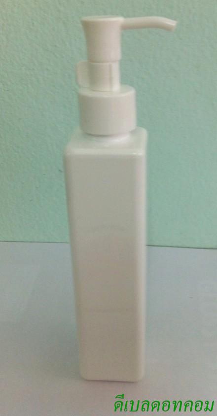 pet-054-200ml  ขาว+ปั้มดีดทรงก๊อกน้ำคอ 24 สีขาว
