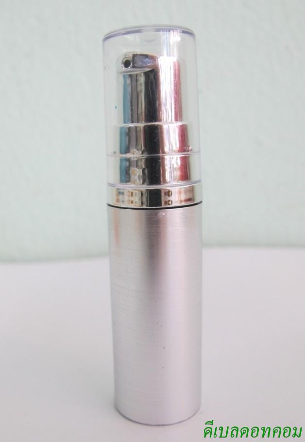ขวดสูญญากาศ(ทึบแสง) สีเงิน ฝาใส 5ml