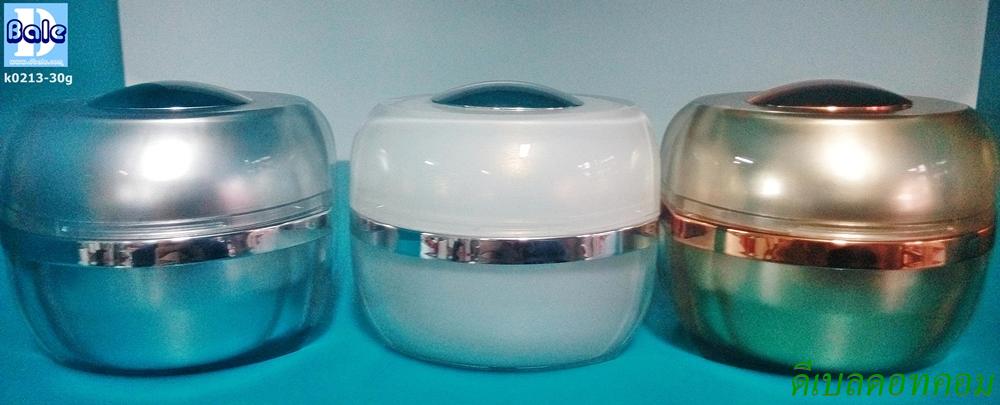กระปุกครีมอะคริลิคฝาโหน่ง K0213-30g