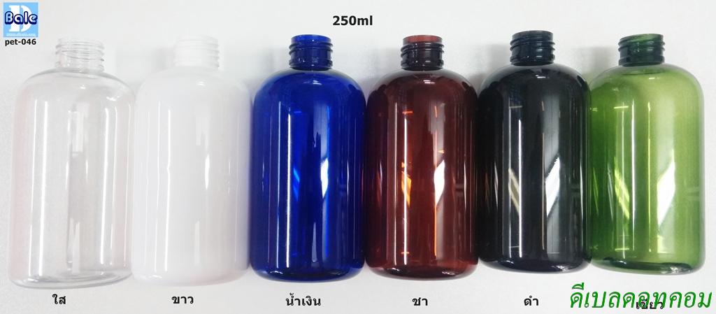 ขวดพลาสติก รุ่น pet-046 250ml #24
