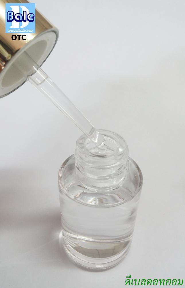 ขวดแก้วใสหัวหมุ่นดอปเปอร์ 15-30 ml