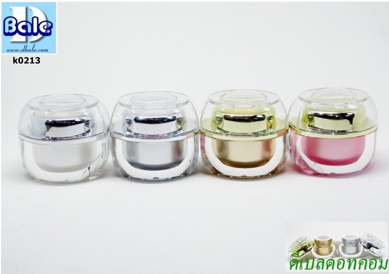 กระปุกอะคริลิคสี  ฝาใสโหน่ง 05 กรัม (g66)