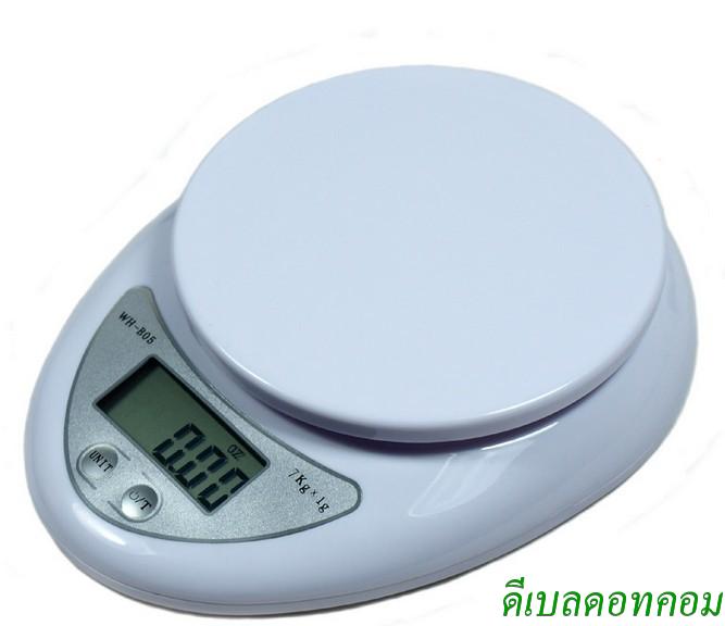 เครื่องชั่งน้ำหนักดิจิตอล 5000g White