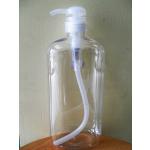 ขวดpetใสเหลี่ยมแบนหัวปั้มใส1000ml