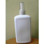 ขวดpetเหลี่ยมแบนสีขาวแป้งหัวสเปรย์(500ml)
