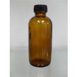 120mlขวดแก้วสีชา+ฝา8ออนซ์พลาสติกสีดำ+จุกใน#70