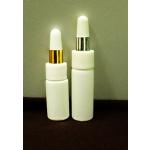 ขวดเซรั่มสีขาว +  หัวเงิน/หัวทอง 8cc