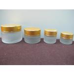 กระปุกแก้วขุ่น ฝาทอง ขลิบขอบ 5,10,15,20,30,50 g
