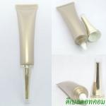 หลอดบีบโฟมสีทองสัมฤทธิ์+ฝาแหลมทองเงาครอบอคริลิคใส 15กรัม