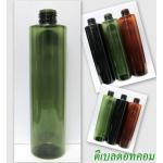 ขวด PET กลมกระบอกเขียวไหล่ตัด 250ml 24/410