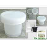 กระปุกโยเกิร์ต 100 กรัม สีขุ่นใส  (HDPE-PP)