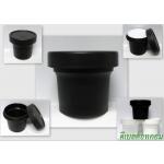 กระปุกโยเกิร์ต 100 กรัม สีดำ  (HDPE-PP)