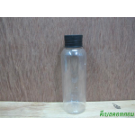 ขวดpet-003(100ml)+ฝาเกลียวพลาสติกสีดำ 24มม.