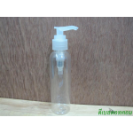 ขวดpet-003(120ml)+หัวปั้มดีดใสปากเป็ด24มม.