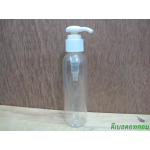 ขวดpet-003(120ml)+หัวปั้มกระดุมงาช้างขาวแป้ง 24มม.