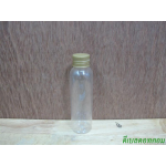 ขวดpet-003(120ml)+ฝาเกลียวพลาสติกสีทอง24มม.