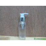 ขวดLU(100ml)+หัวปั้มดีดใสปากเป็ดเงินเงา 24มม.