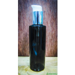 ขวด PET 120ml(กลมเขียวมะกอกไหล่ตัด )+ปั้มขาวเงินเงาคอ 24 มม.