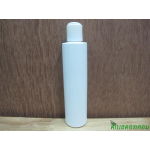 ขวดpet ขาวแป้งทรงกลมกระบอก 200 ml+ฝากดสีขาว 24มม.