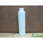 ขวดpet ขาวแป้งทรงกลมกระบอก 200 ml+ฝาเกลียวพลาสติกสีขาว 24มม.