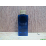 SB-120mlเหลี่ยม(สีน้ำเงิน)+ฝาเกลียวพลาสติกสีทอง 24มม.
