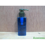 SB-120mlเหลี่ยม(สีน้ำเงิน)+หัวปั้มกระดุมงาช้างสีเขียวมะกอก  24มม.