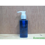 SB-120mlเหลี่ยม(สีน้ำเงิน)+หัวปั้มดีดใสปากเป็ดขอบเงินด้านคาดริ้ว 24มม.