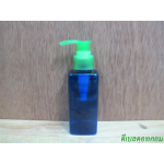 SB-120mlเหลี่ยม(สีน้ำเงิน)+หัวปั้มดีดสีเขียวปากเป็ด 24มม.