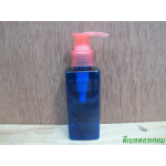 SB-120mlเหลี่ยม(สีน้ำเงิน)+หัวปั้มดีดสีชมพูโอรส 24มม.